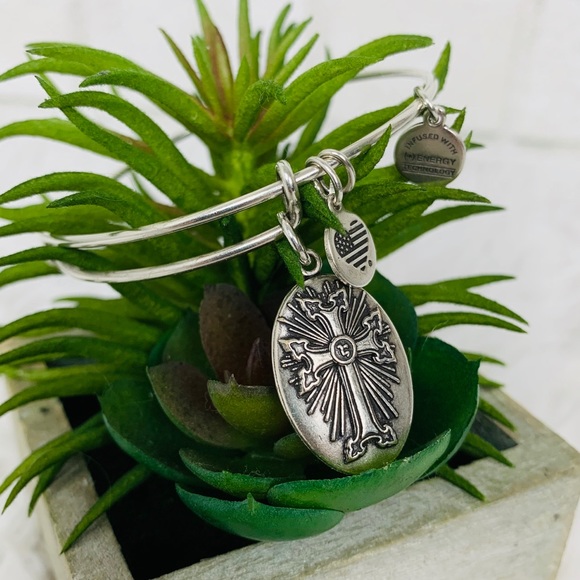 Alex and Ani Accessories - Alex and Ani Armenian Cross silver bracelet